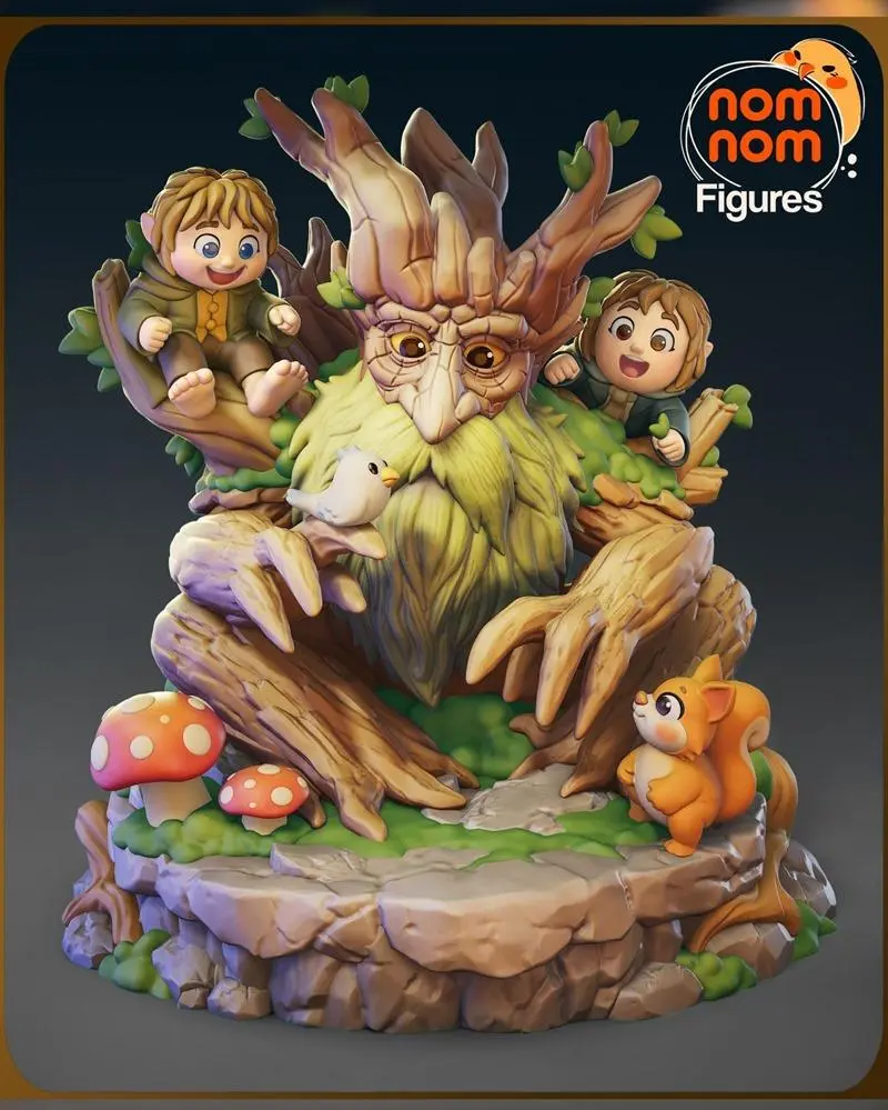Chibi Treebeard — Lord of the Rings 3D printable STL model