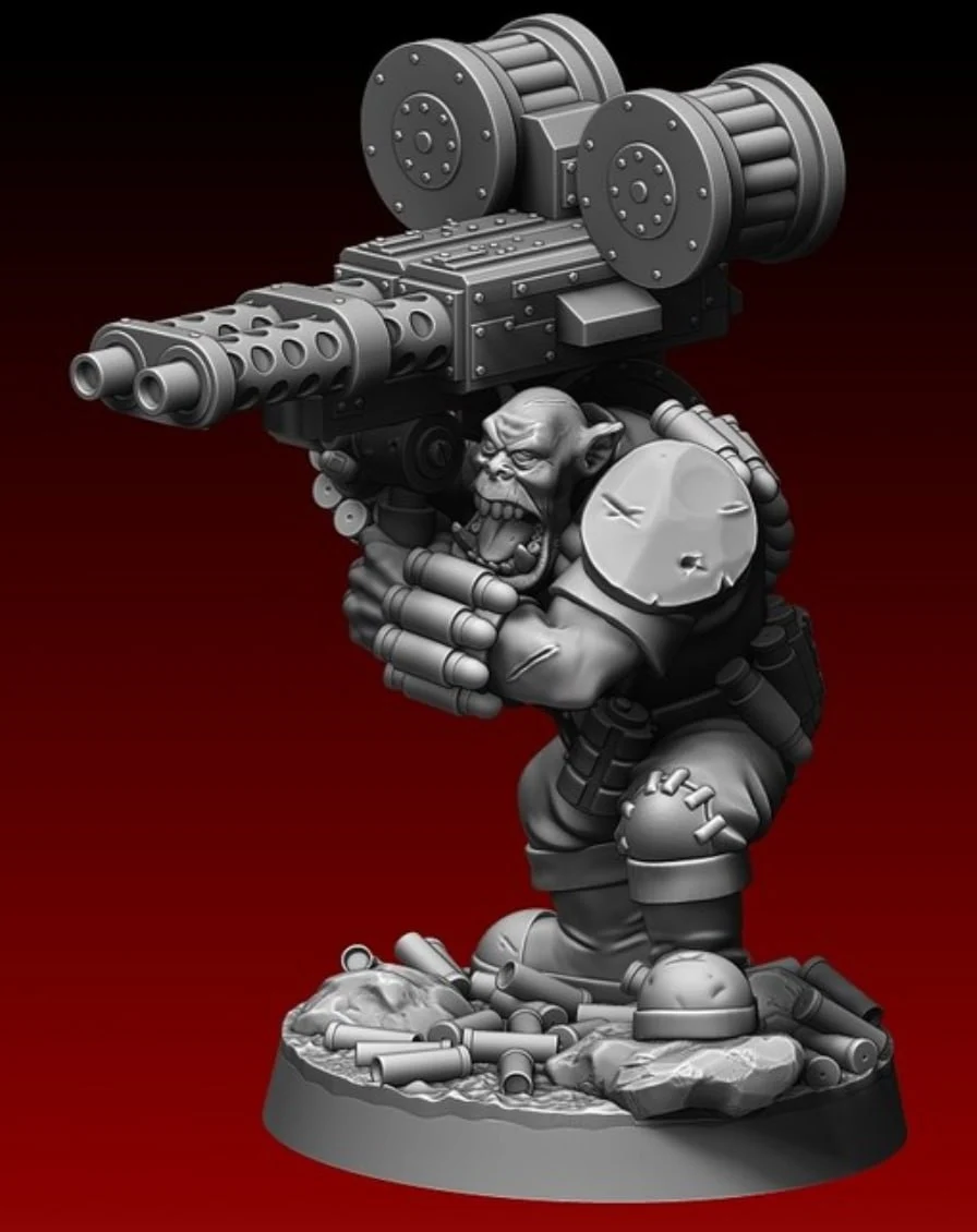 Ork Big Shoota — Warhammer 40K 3D printable STL model