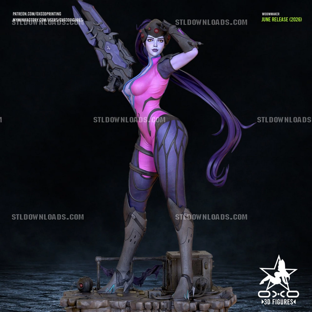Widowmaker — Overwatch STL render Widowmaker — Overwatch 3D printable STL model
