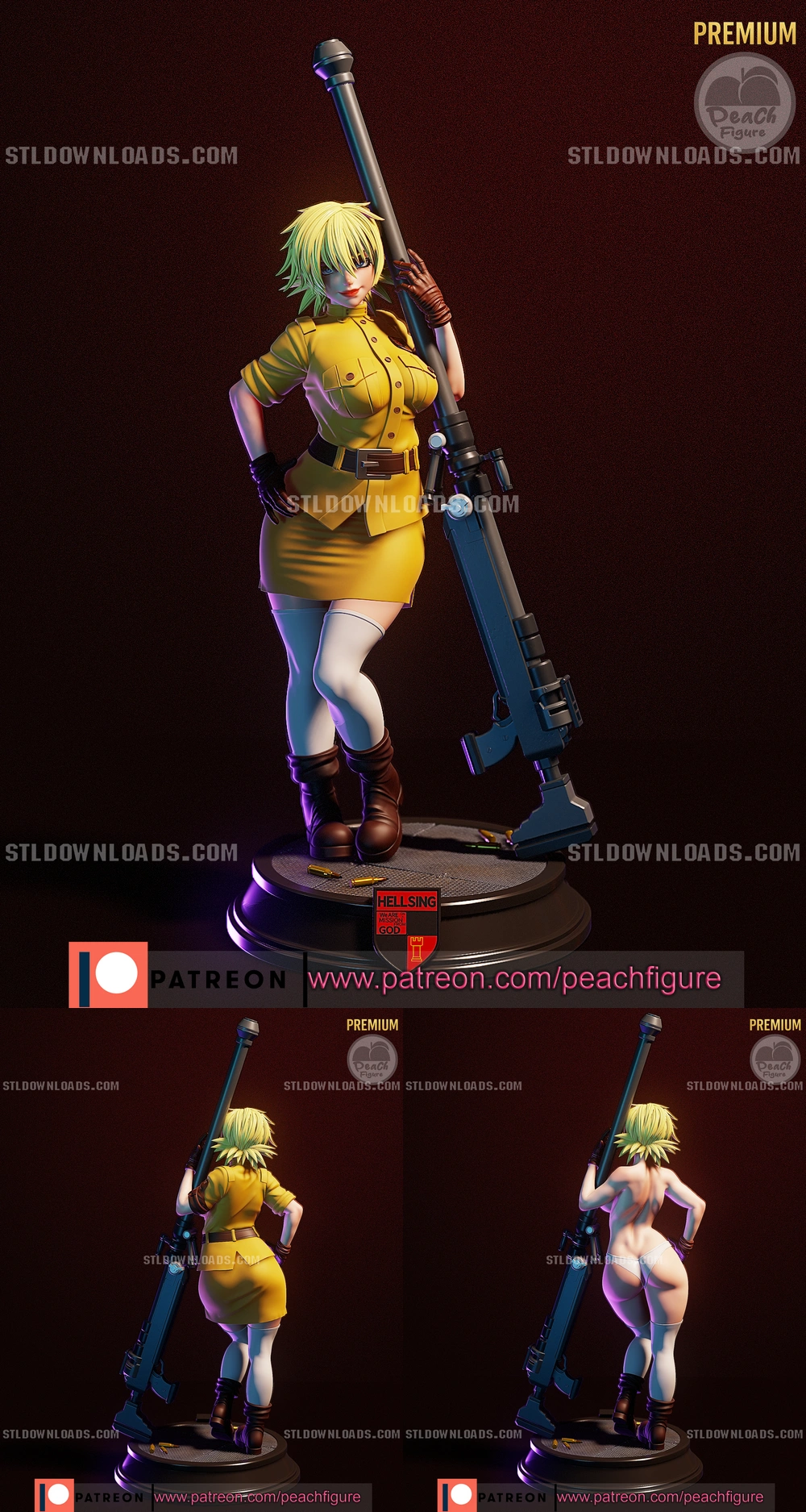 Seras Victoria — Hellsing 3D printable STL model