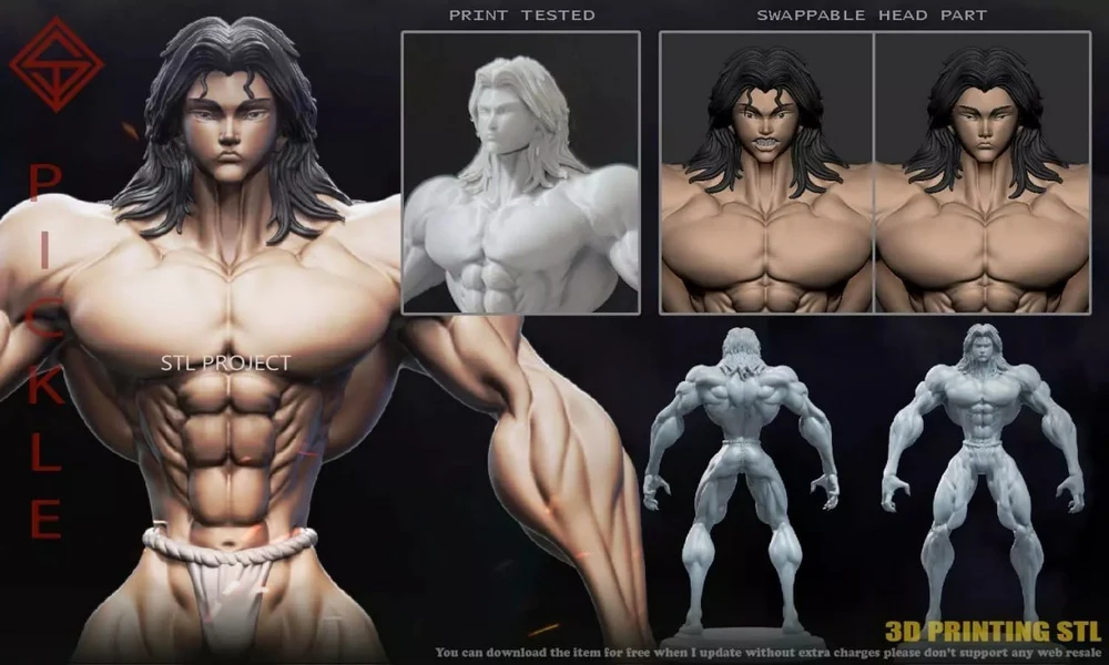 Pickle — Baki the Grappler 3D printable STL model