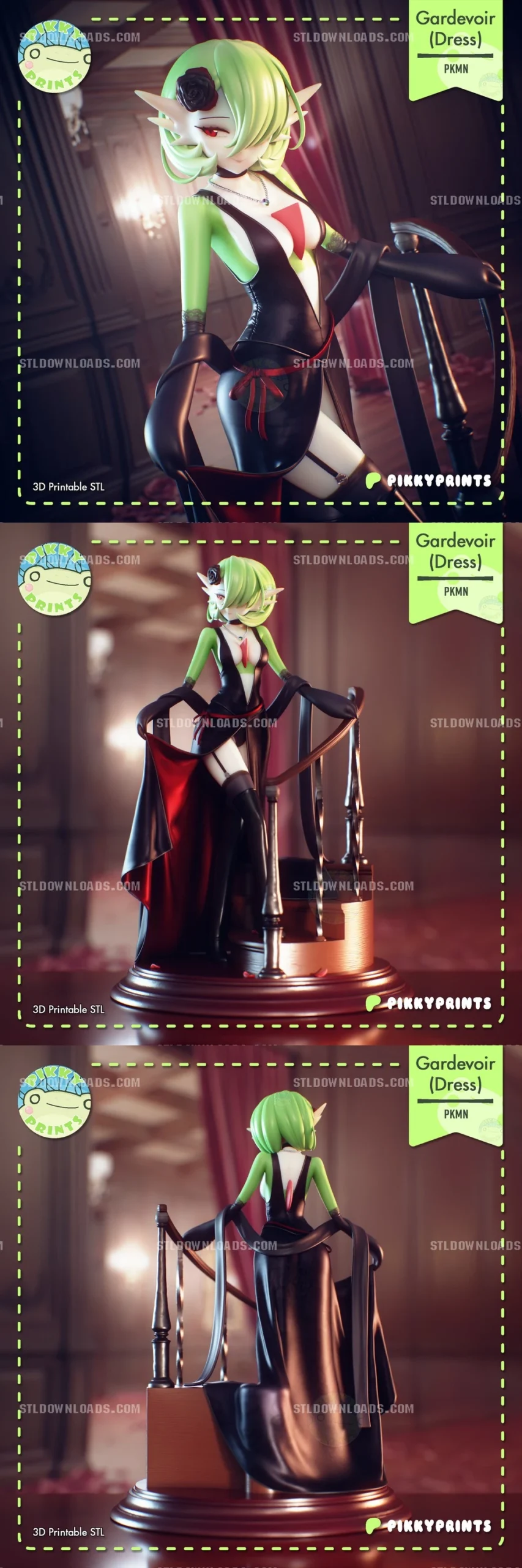 Gardevoir Pokemon — Pokémon 3D printable STL model