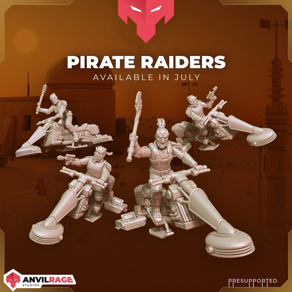 Pirate Speeder Bikes — Star Wars 3D printable STL model