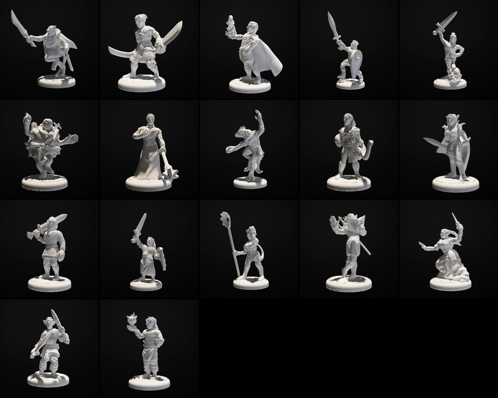 Player Character Pack 04 3D printable STL model