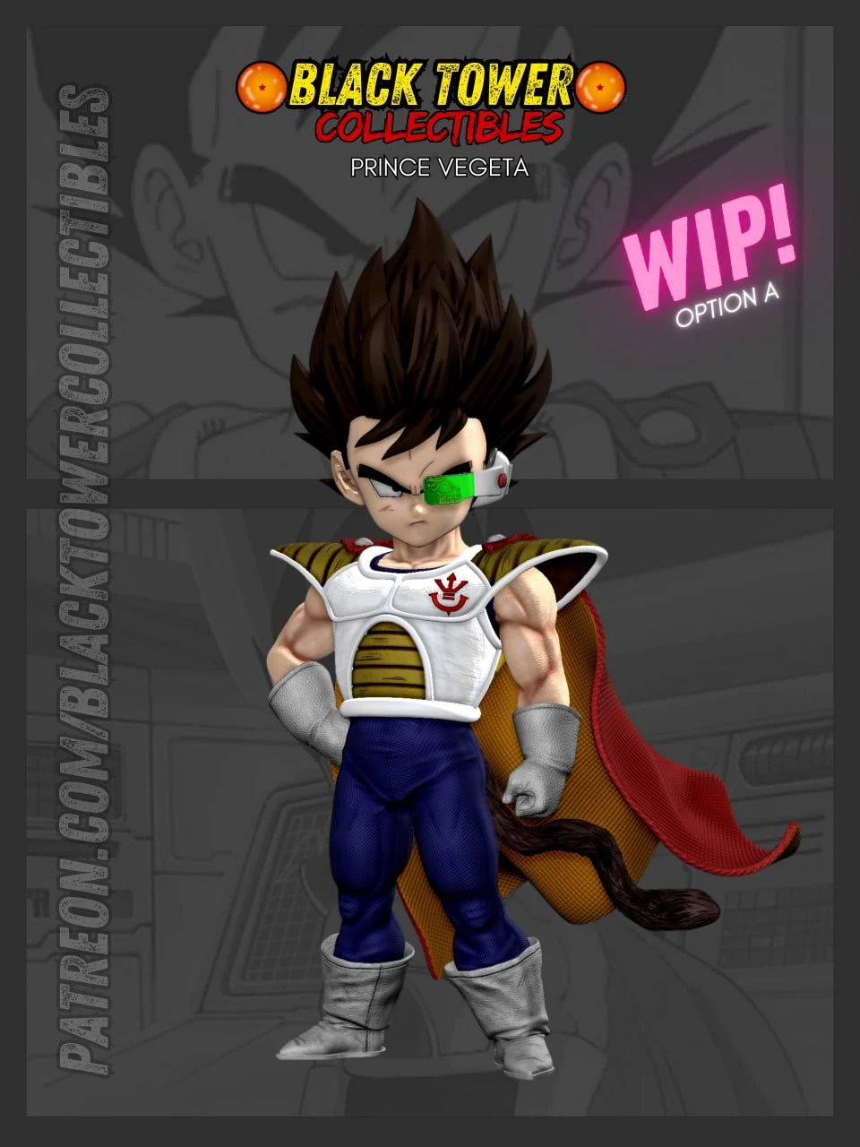 Principe Vegeta Nino — Dragon Ball Z 3D printable STL model