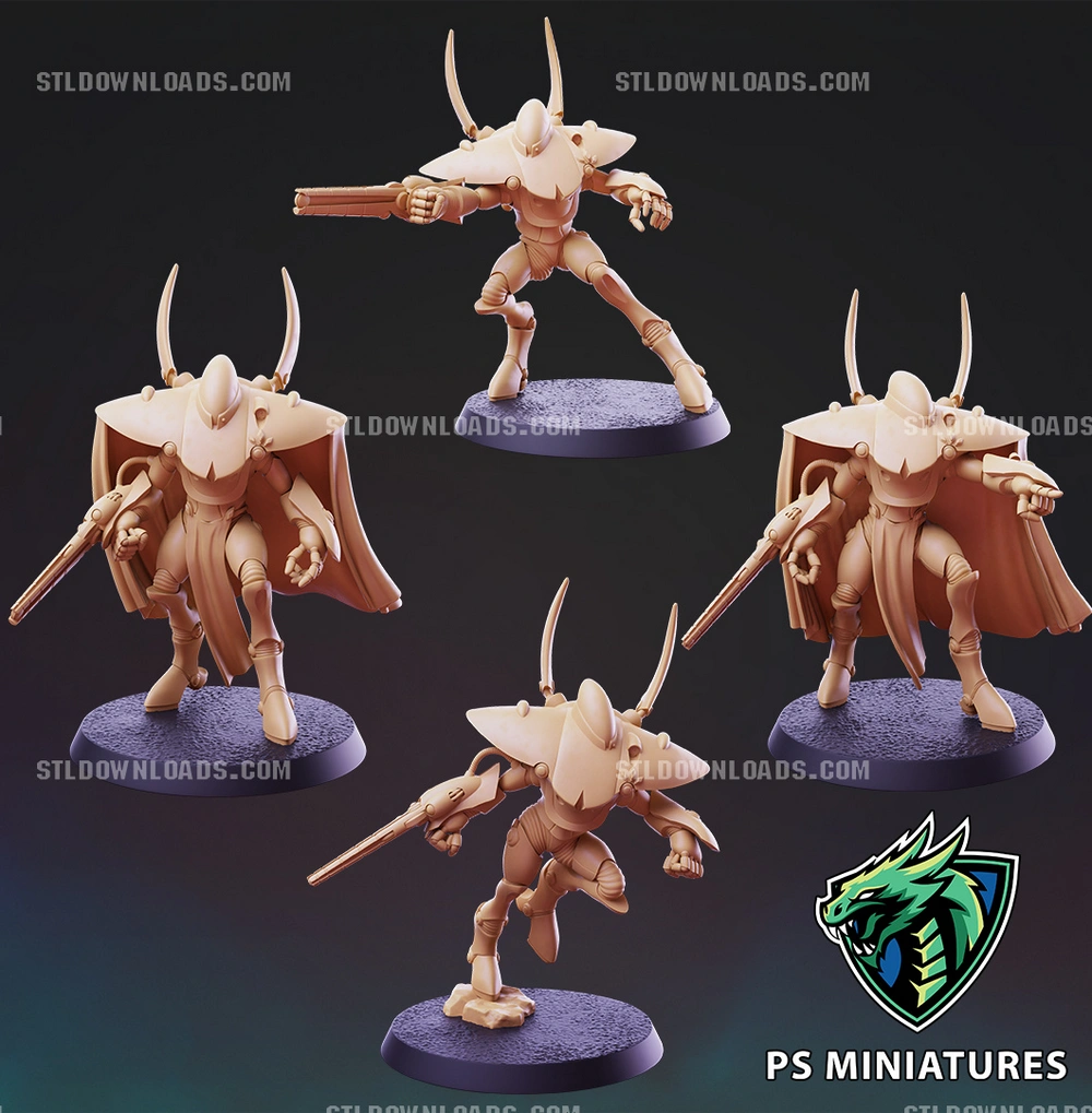 Galaxy Elf Warmachines Bundle — Warhammer 40K / Sci-Fi Alt 3D printable STL model