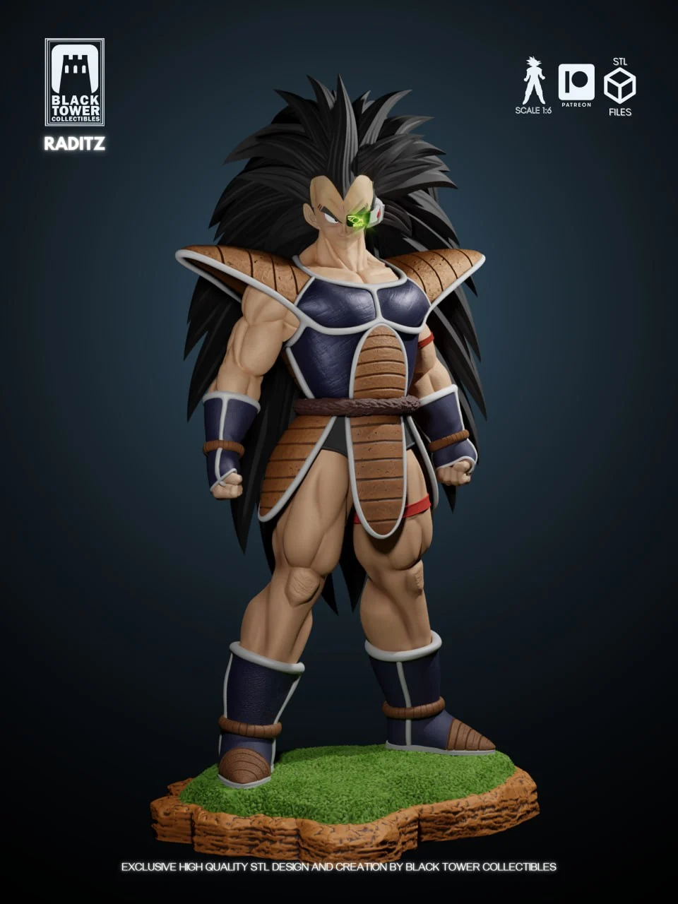 Raditz — Dragon Ball Z 3D printable STL model