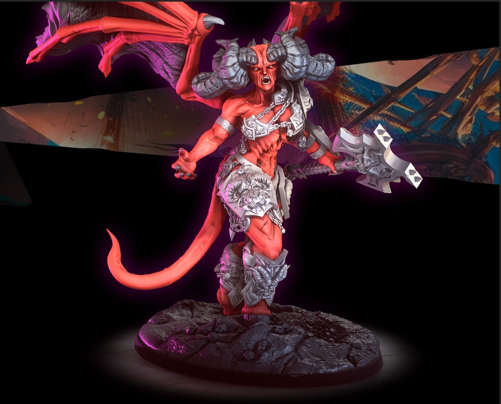 Raizel Greater Demon Queen — Fantasy 3D printable STL model