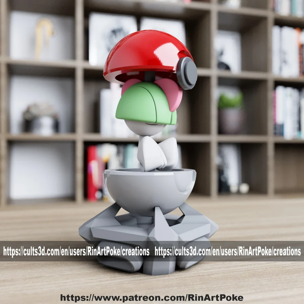 Ralts — Pokémon 3D printable STL model