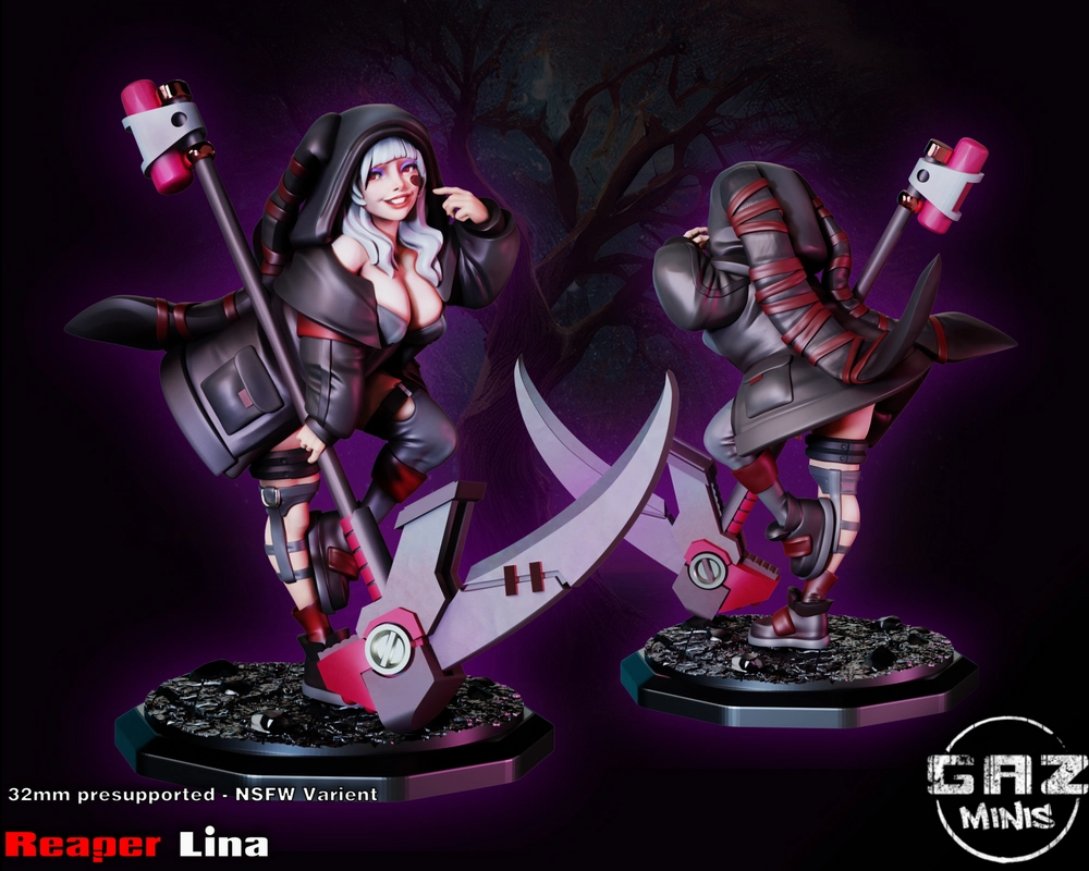 Reaper Lina — Dota 2 STL render Reaper Lina — Dota 2 3D printable STL model
