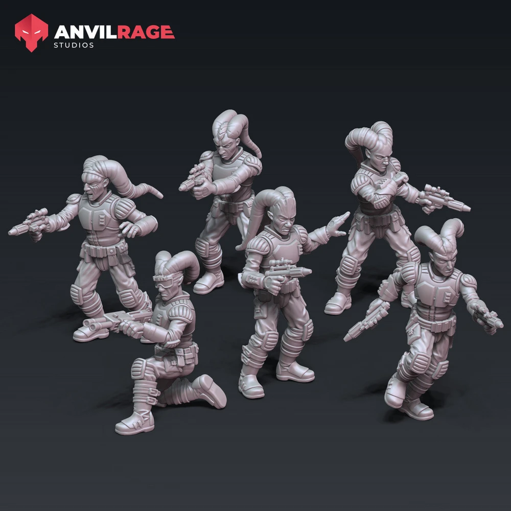 Rebel Trooper Twi'lek Blasters — Star Wars 3D printable STL model