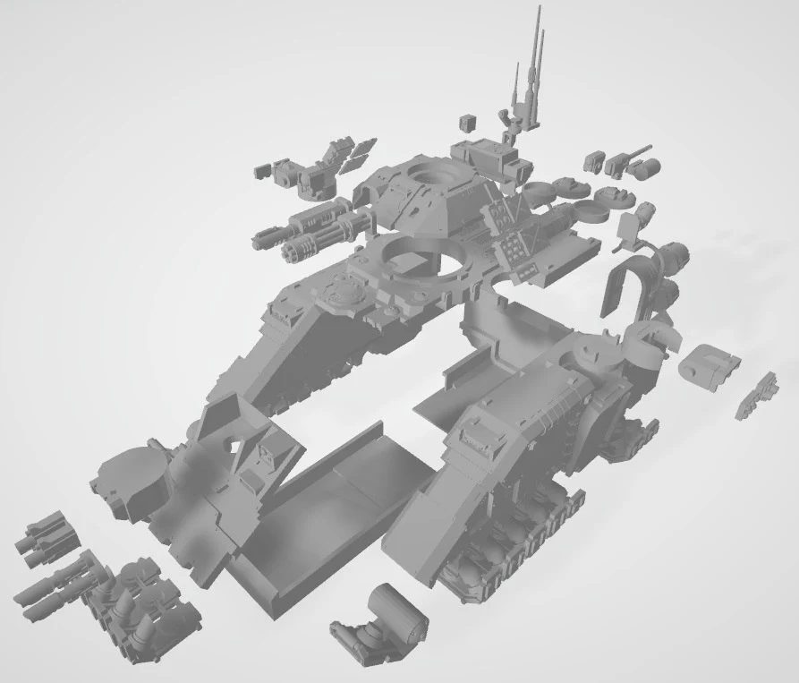 Repulsor S.P.R.U.E. MkII — Warhammer 40K (Space Marines) 3D printable STL model
