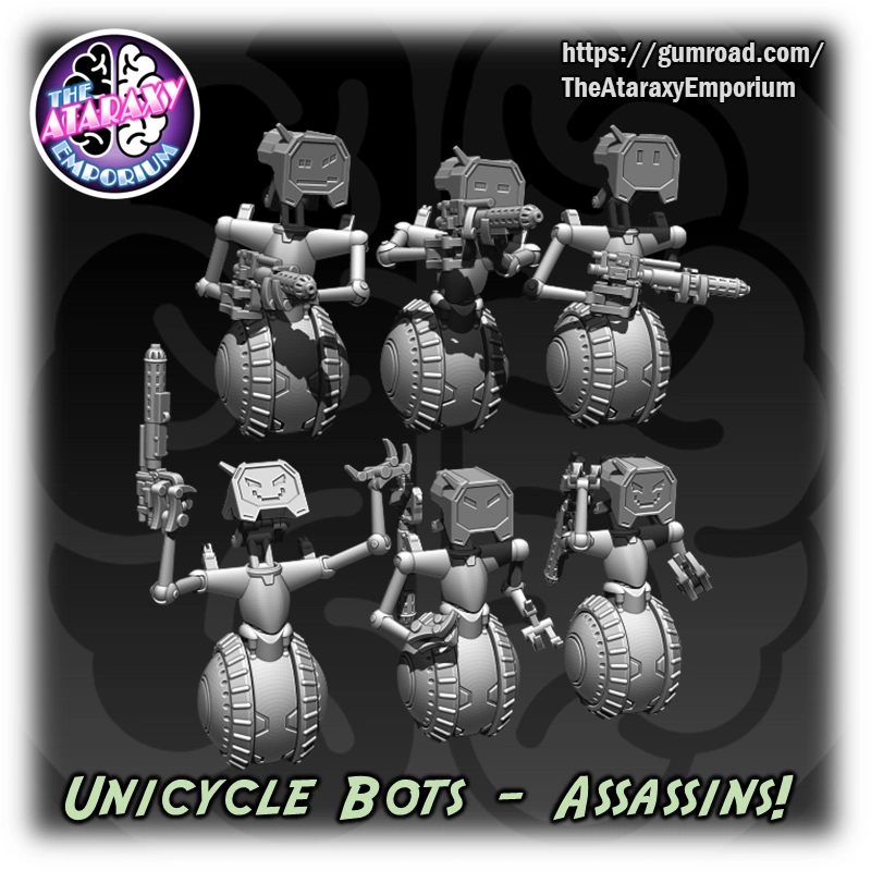 RIC-series General Labour Droid Assassins — Star Wars STL render RIC-series General Labour Droid Assassins — Star Wars 3D printable STL model