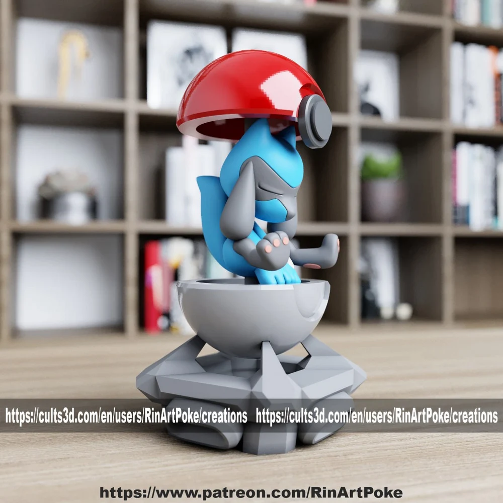 Riolu — Pokémon 3D printable STL model