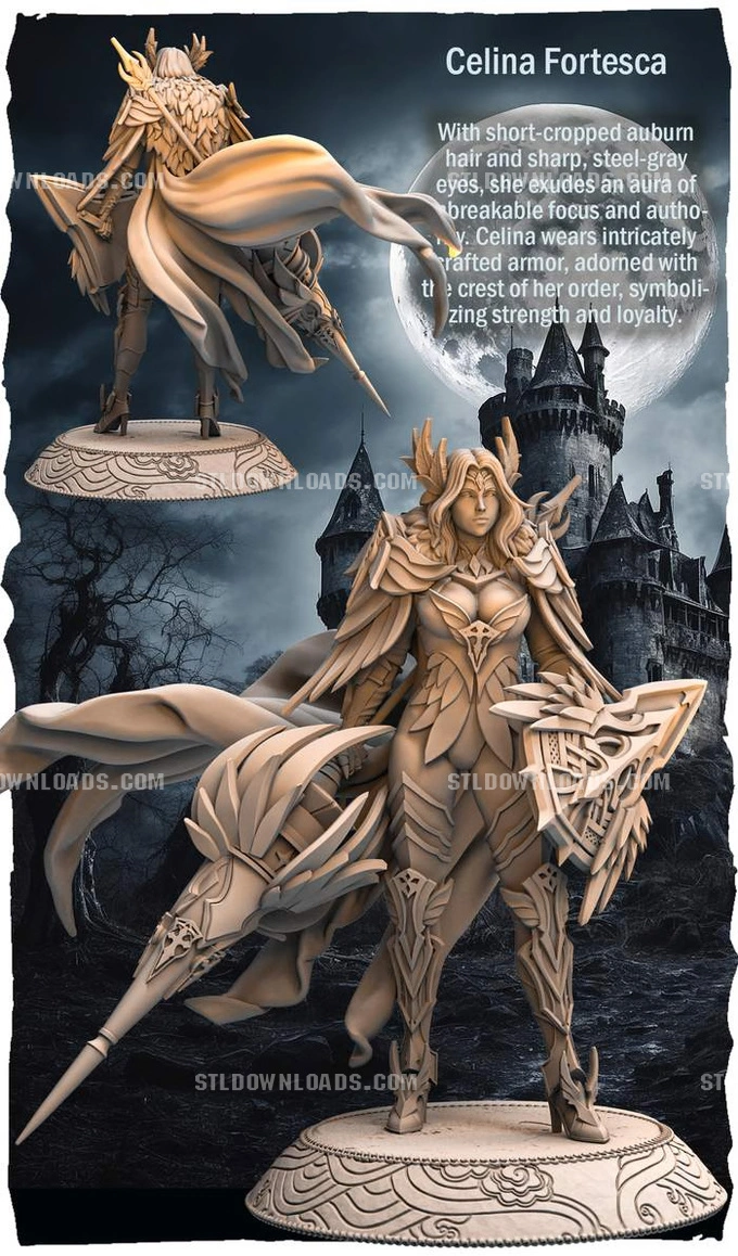 Celina Fortesca — Fantasy 3D printable STL model
