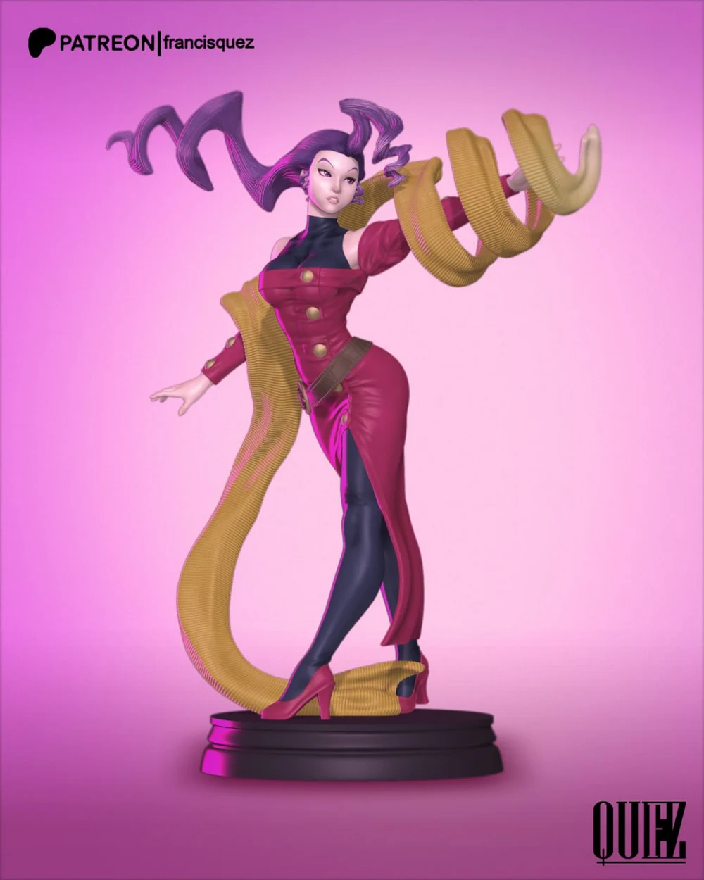 Rose Bisho — Original Character / Anime 3D printable STL model
