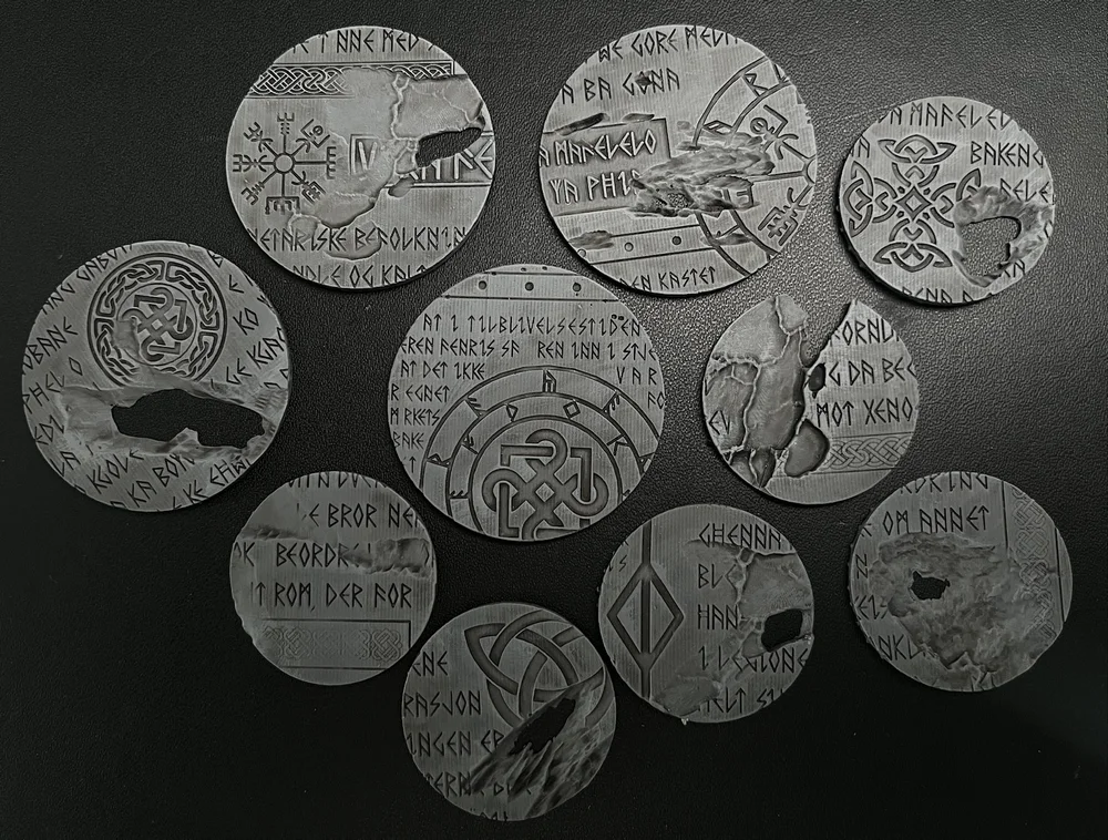 Rune Bases Space Wolves — Warhammer 40K 3D printable STL model