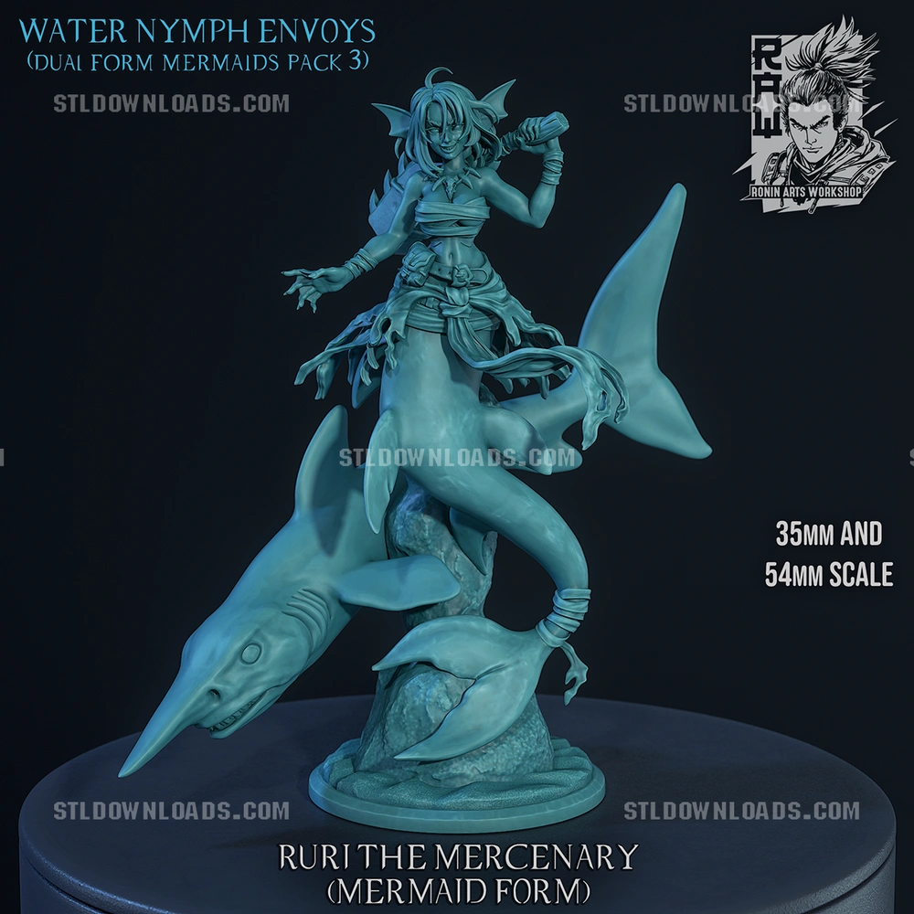 Ruri Mermaid 3D printable STL model