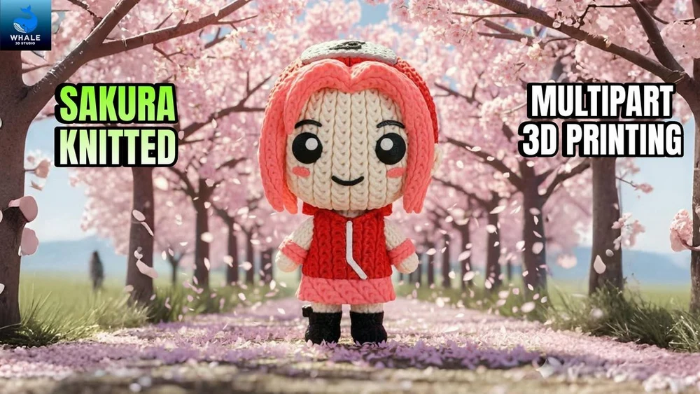 Sakura (Knitted Style) — Naruto 3D printable STL model