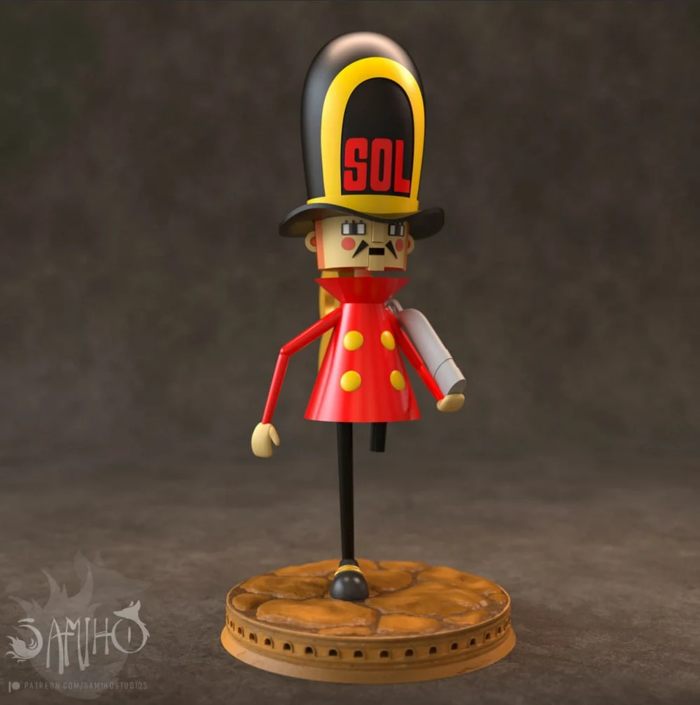 Thunder Soldier Idle Version — One Piece 3D printable STL model