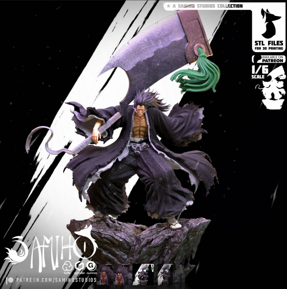 Zaraki Kenpachi — Bleach 3D printable STL model