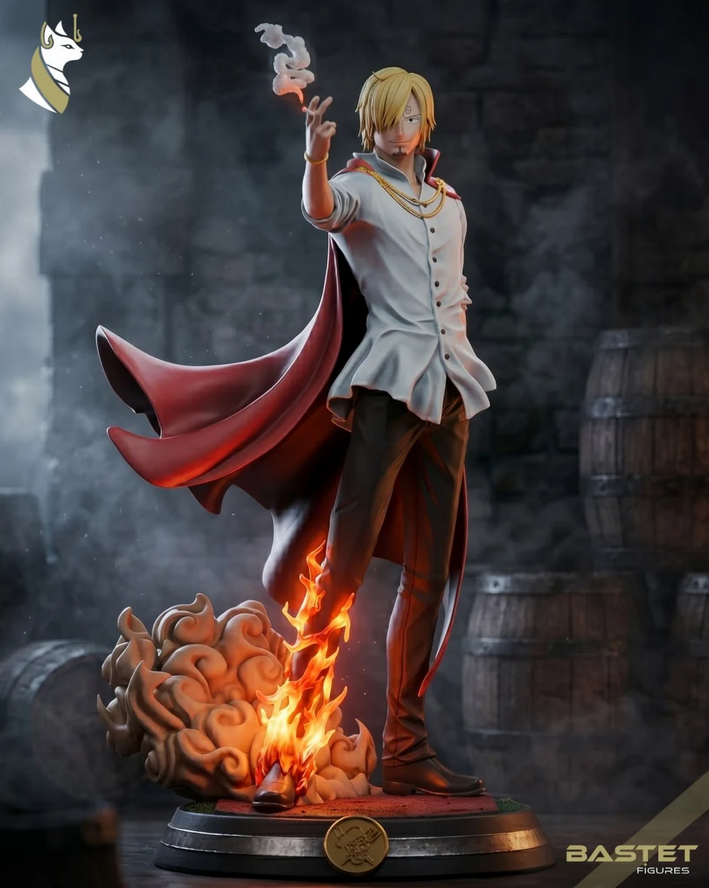 Sanji — One Piece STL render Sanji — One Piece 3D printable STL model