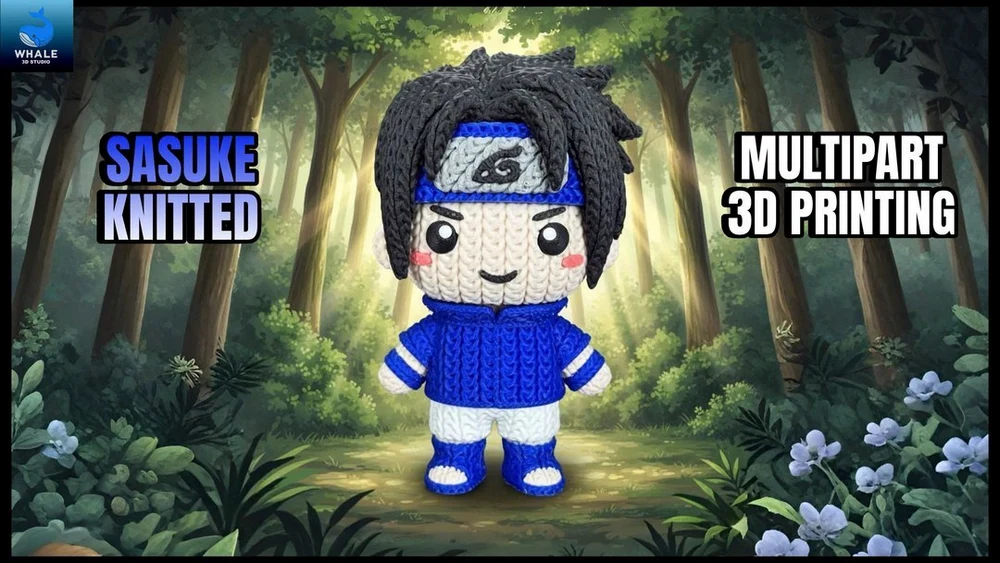 Sasuke (Knitted Style) — Naruto 3D printable STL model