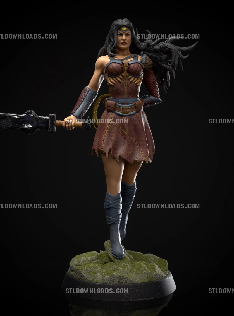Savage Wonder Woman — DC Comics / Alternative 3D printable STL model