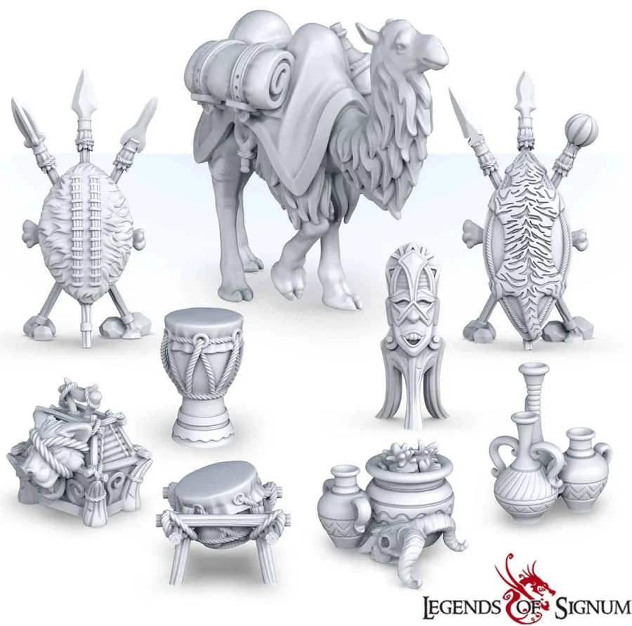 Scenery Elements from the Kush Empire 3D printable STL model