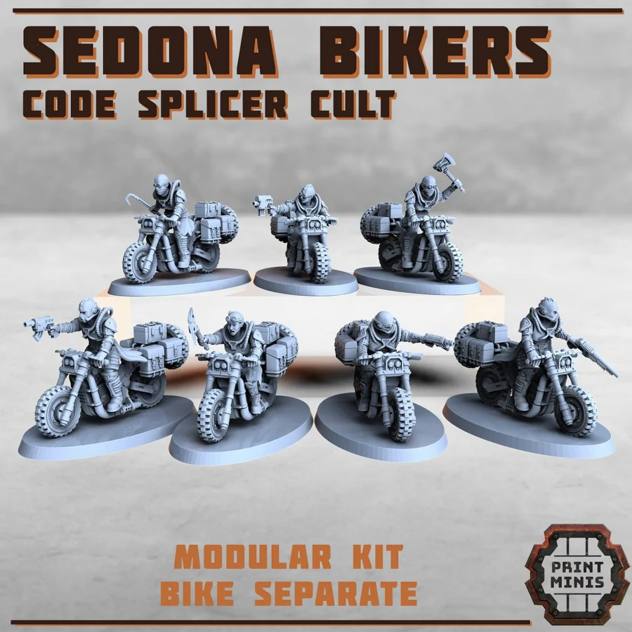 Sedona Bikers Code Splicer Cult 3D printable STL model