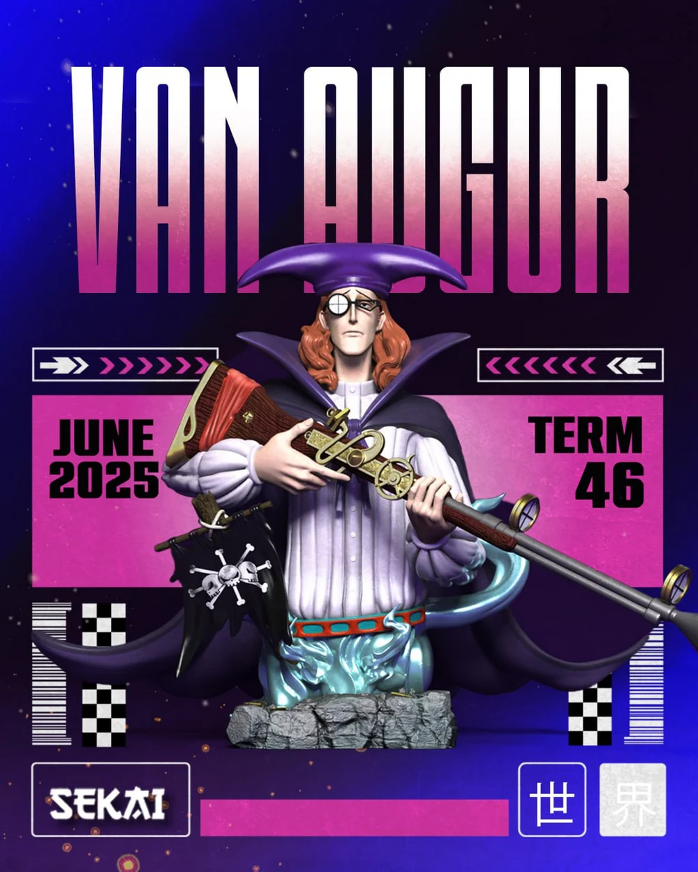 Van Augur Bust — One Piece 3D printable STL model
