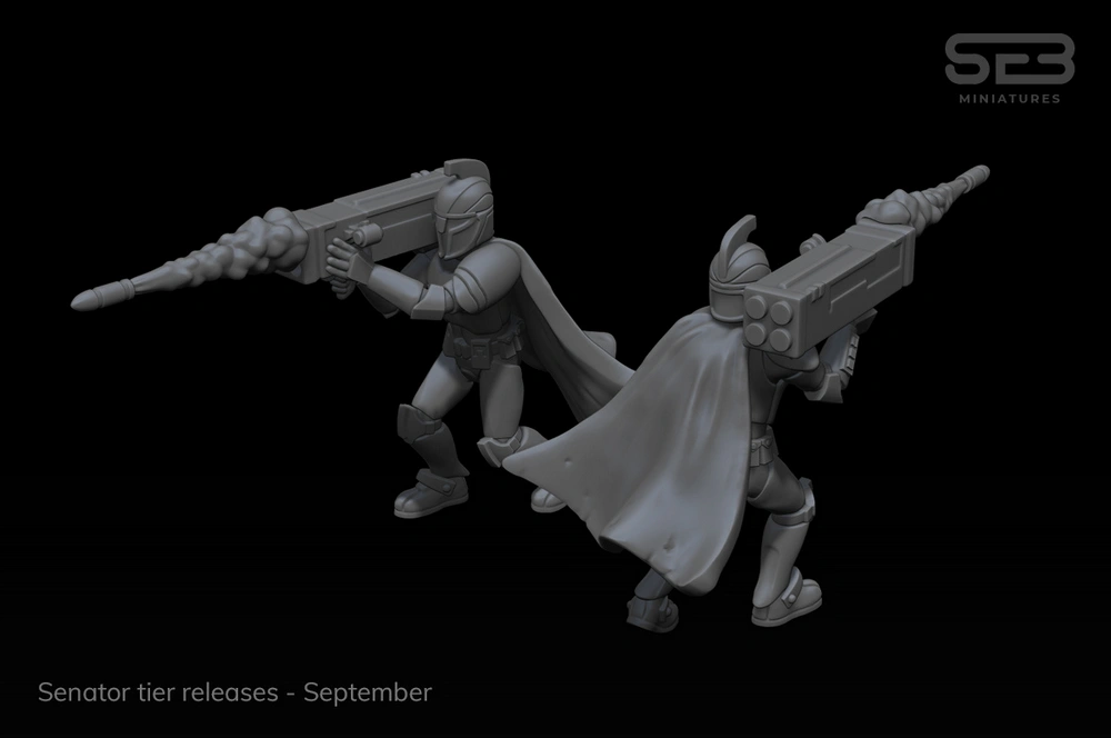 Senate Guard Rocket Launcher — Star Wars 3D printable STL model