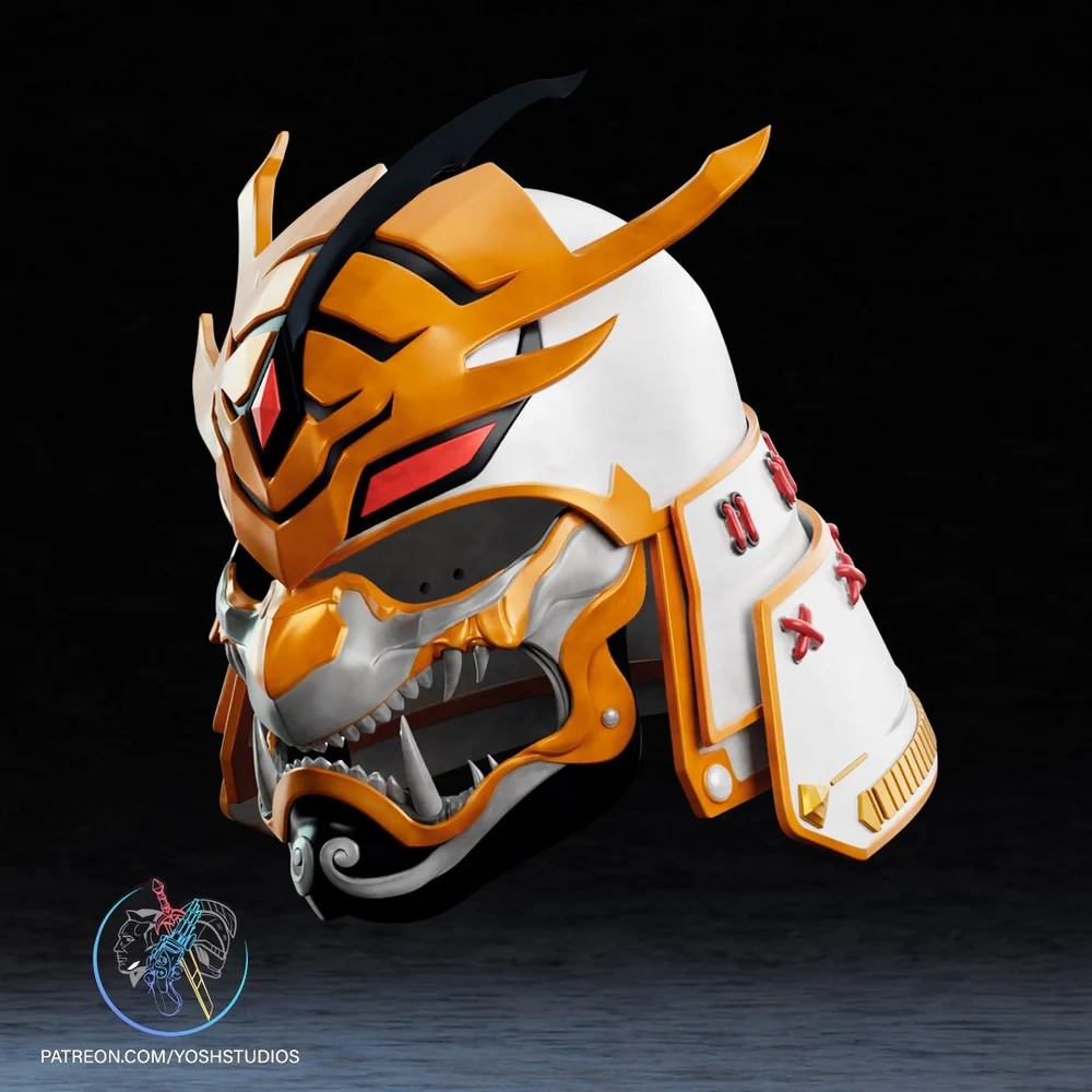 Sengoku Lord Draken Helmet — Tokyo Revengers / Samurai Alt 3D printable STL model