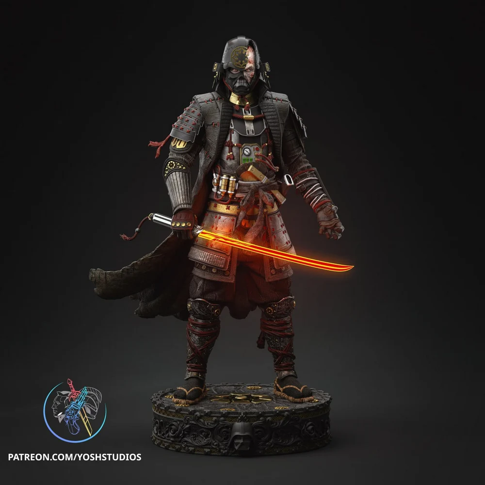 Sengoku Vader Statue — Star Wars (Samurai Alt) 3D printable STL model