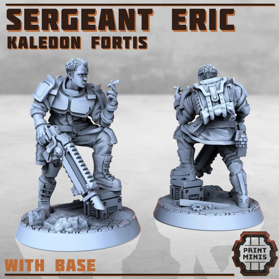 Sergeant Eric – Warhammer 40K 3D printable STL model