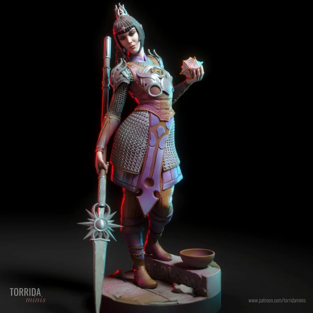Shadowheart — Baldur's Gate 3 STL render Shadowheart — Baldur's Gate 3 3D printable STL model