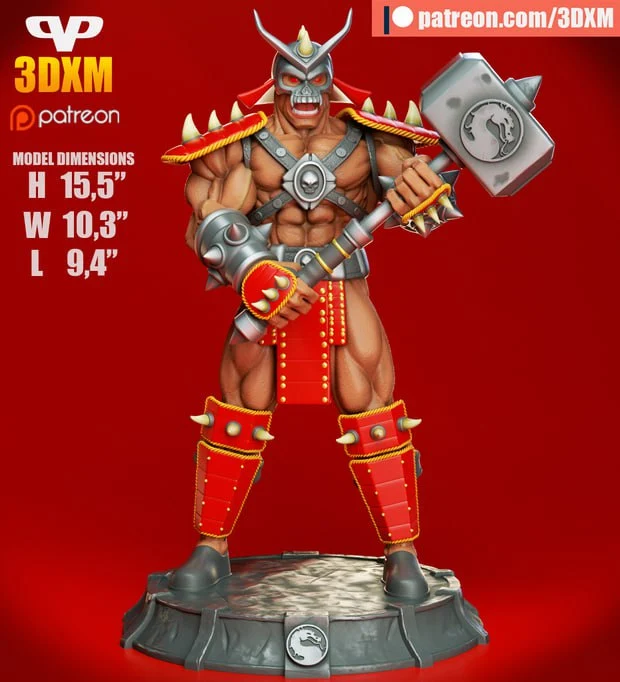 Shao Kahn – Mortal Kombat 3D printable STL model