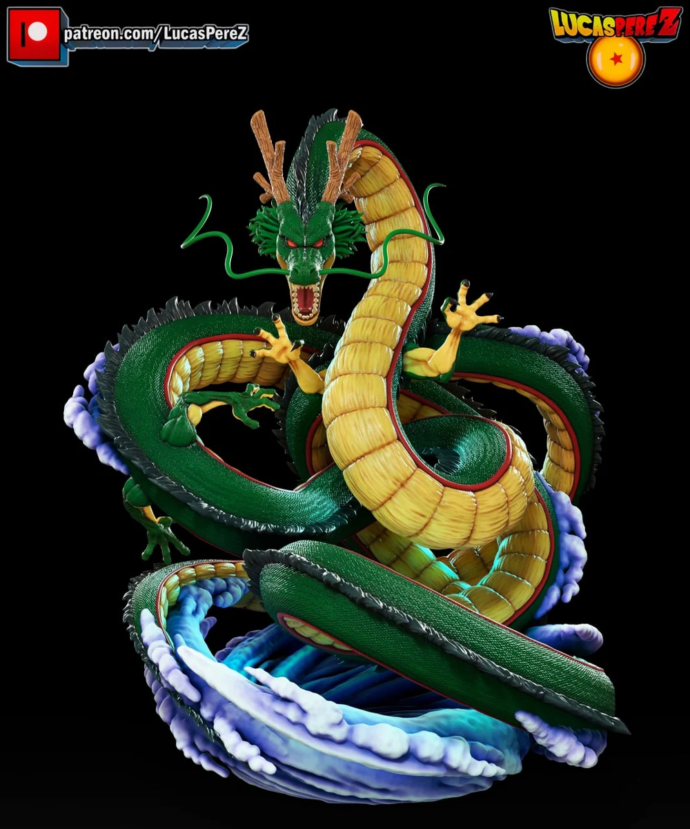 Shenron Especial — Dragon Ball STL render Shenron Especial — Dragon Ball 3D printable STL model