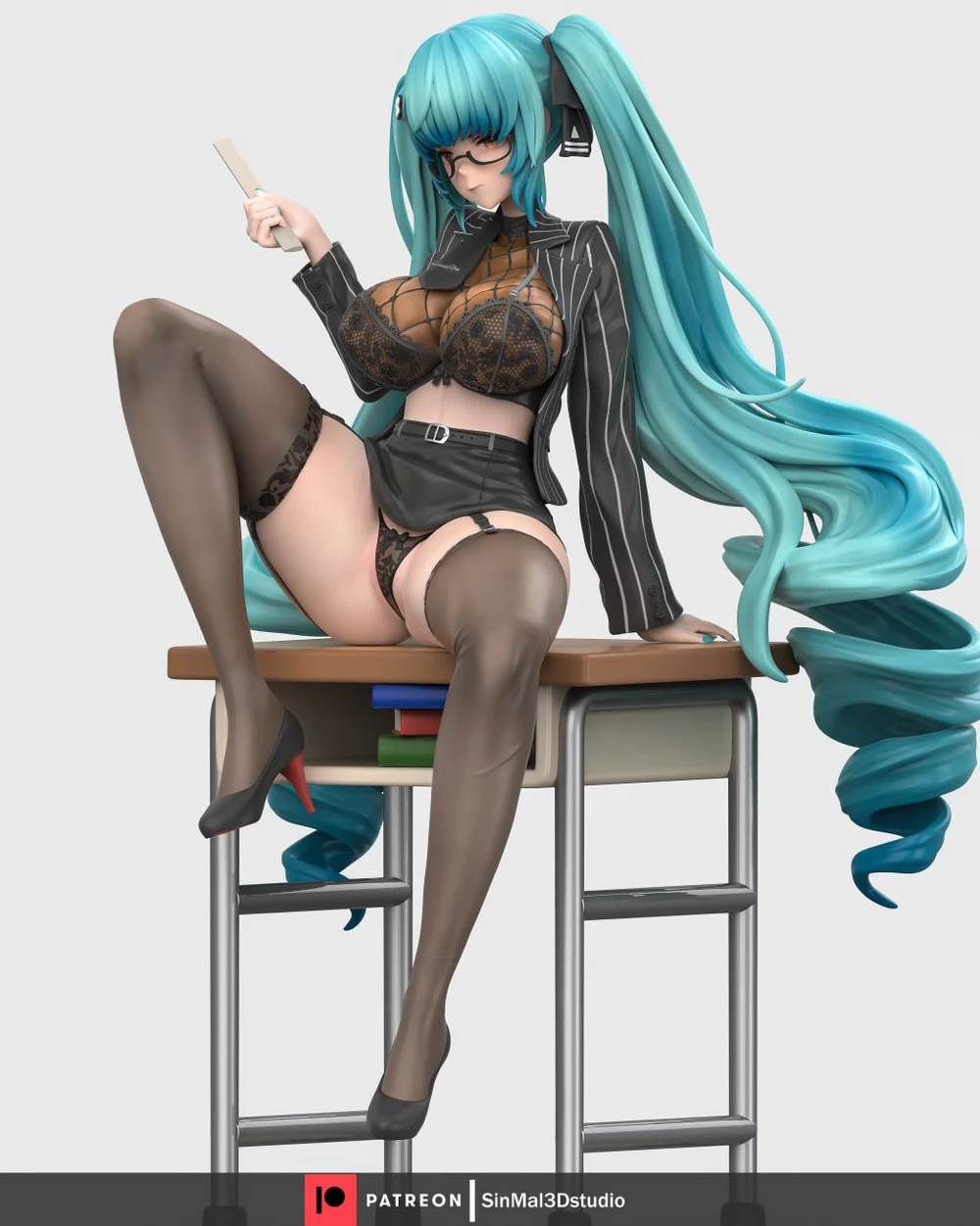 Privaty (Sharp Lesson) — Goddess of Victory: Nikke STL render Privaty (Sharp Lesson) — Goddess of Victory: Nikke 3D printable STL model