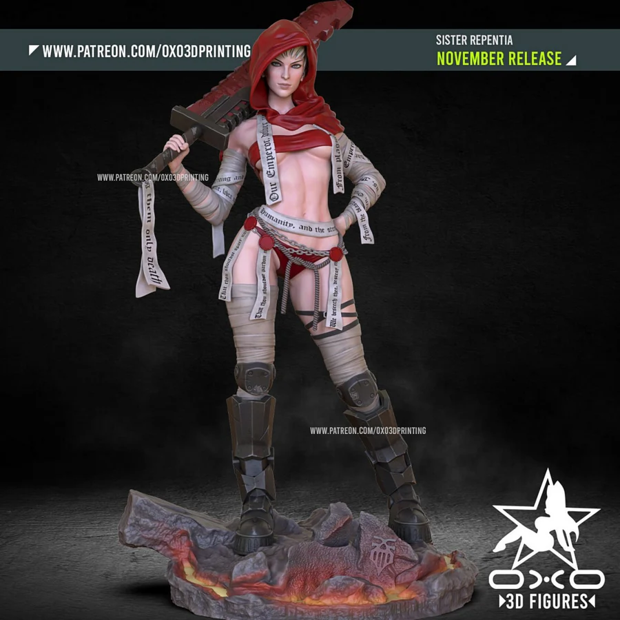 Sister Repentia – Warhammer 40K 3D printable STL model