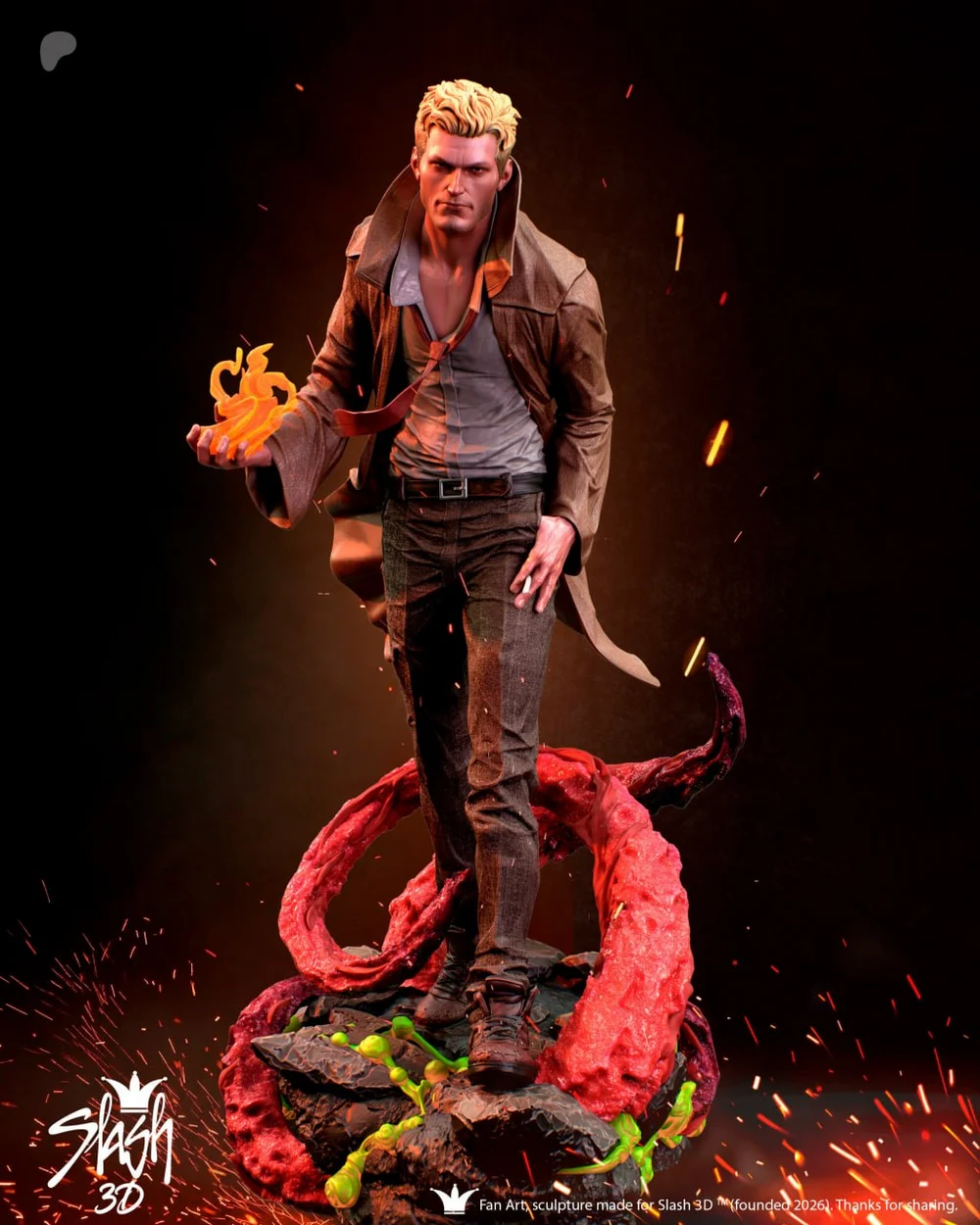 Constantine — DC Comics 3D printable STL model