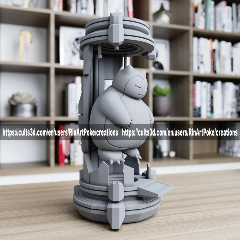 Snorlax in the Lab — Pokémon 3D printable STL model