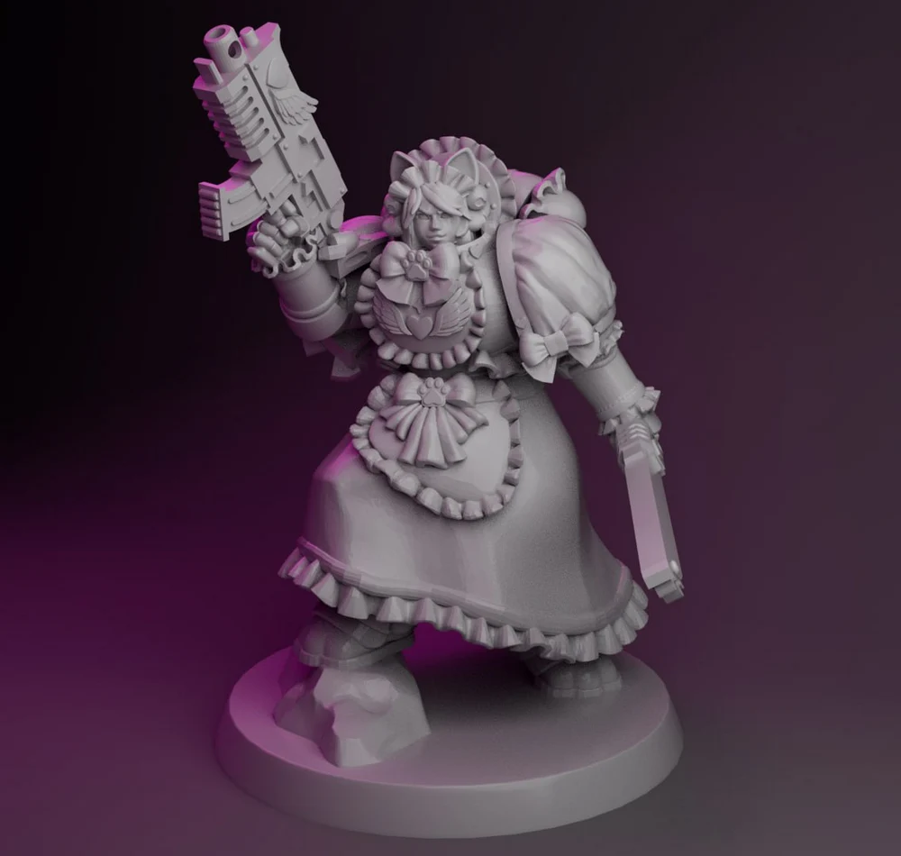 Maidmarine — Warhammer 40K / Anime Alt 3D printable STL model