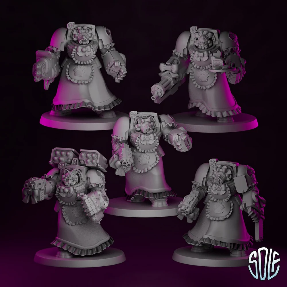 Traitor Marines — Warhammer 40K 3D printable STL model