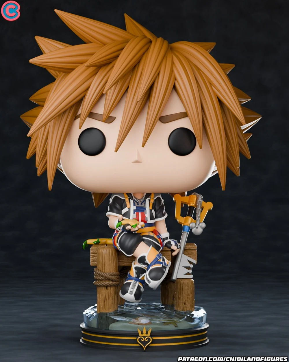 Sora Funko — Kingdom Hearts 3D printable STL model