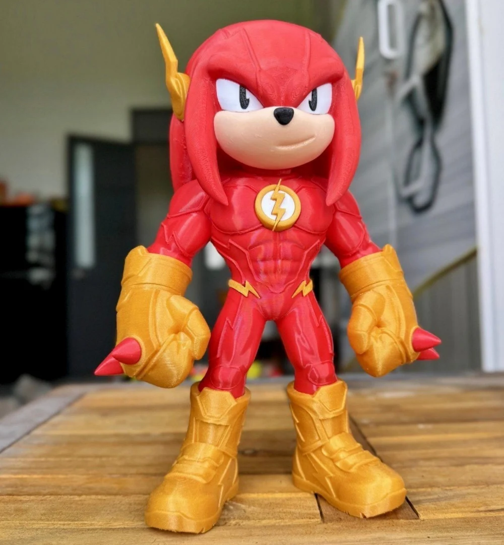 Speed Knuckles (Knuckles x The Flash) — Sonic the Hedgehog / DC Comics 3D printable STL model