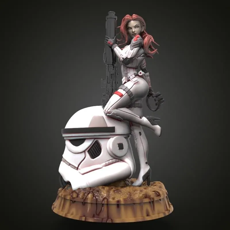 Stormtrooper Pin-up — Star Wars 3D printable STL model