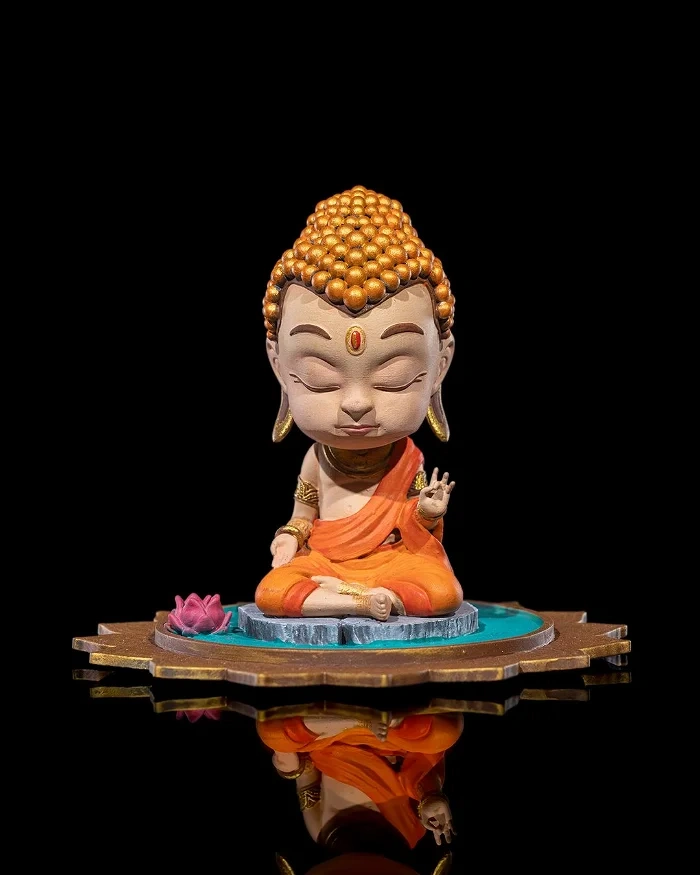 Chibi Buddha Serenity on the Lotus Pond — Buddhism / Mythology 3D printable STL model