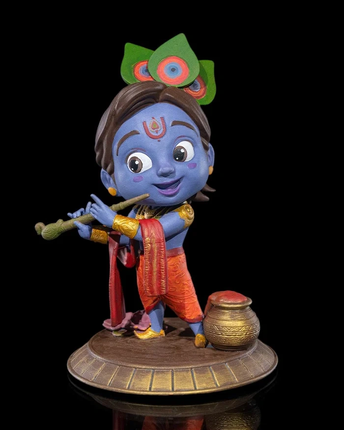 Chibi Krishna the Divine Child v2 — Indian Mythology 3D printable STL model