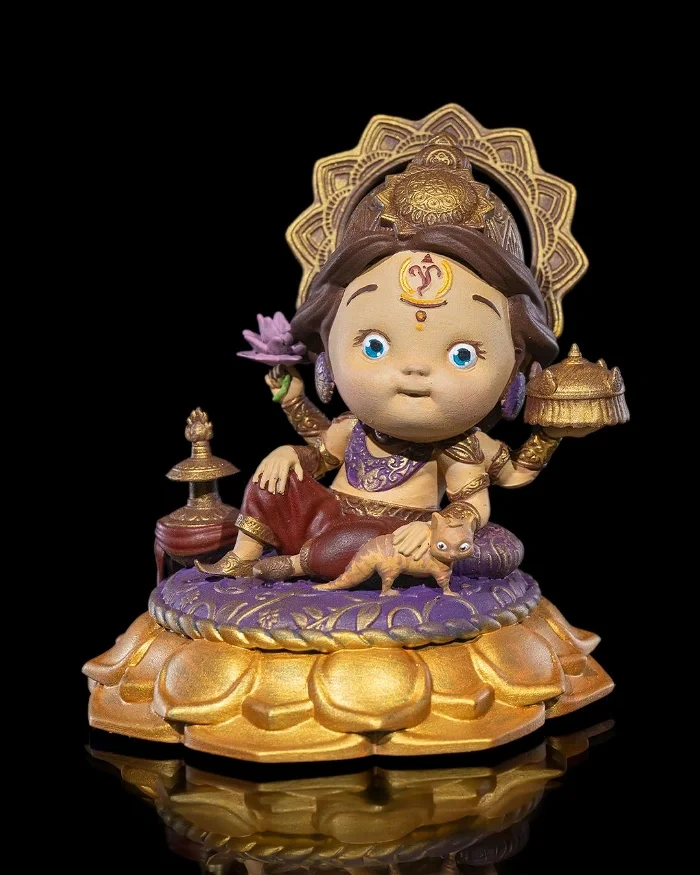 Chibi Kubera God of Prosperity — Indian Mythology 3D printable STL model